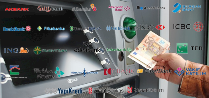 Dolar, Euro, Paund , Döviz Bozan ATM Listesi